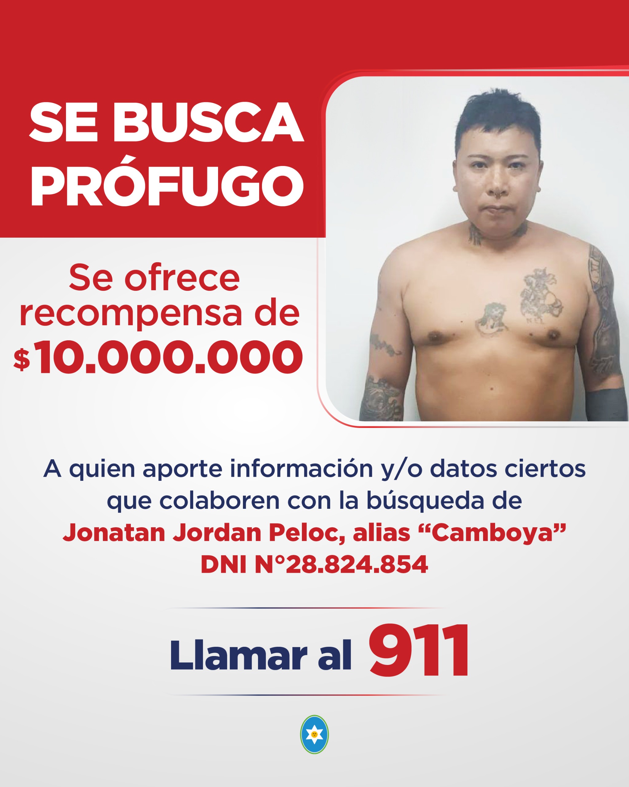 PRÓFUGO JONATAN PELOC 